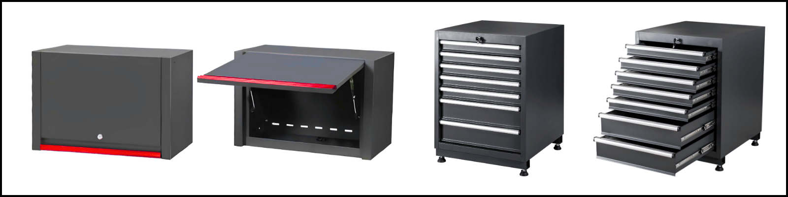 RETTER Werkstattschranksystem mit Werkbank und Schränken